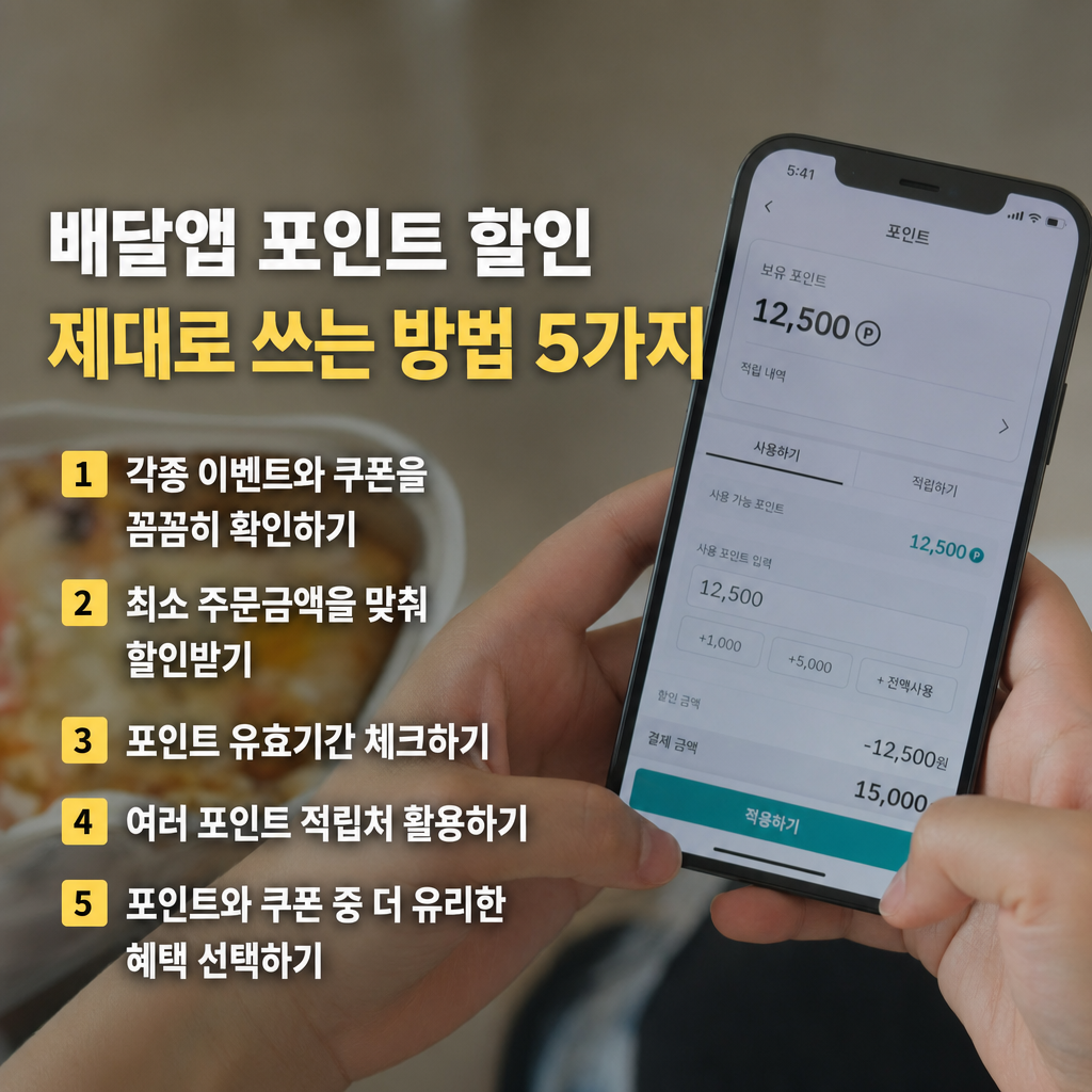 배달앱 포인트 할인 제대로 쓰는 방법 5가지  상생페이백 온누리 혜택 총정리