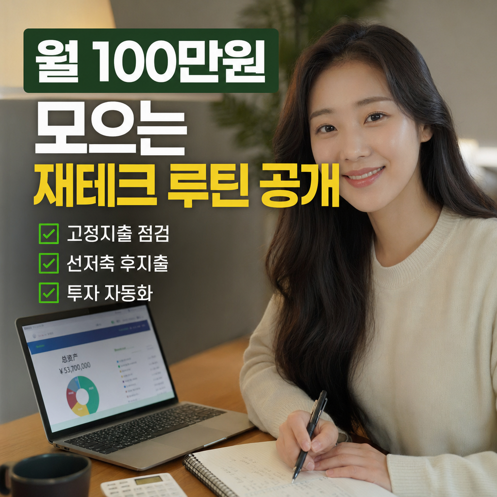 월 100만원 모으는 재테크 루틴 공개 사회초년생 현실 저축 가이드