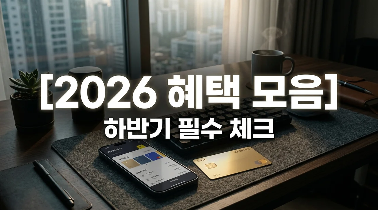 2026년 인기 이벤트 혜택 모음 하반기 금융 및 정부 지원금 총정리