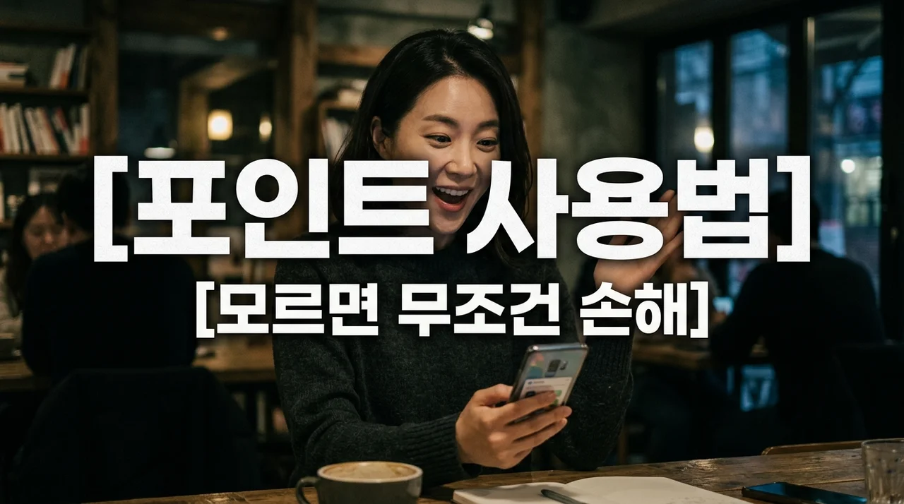 포인트 사용법 모르면 손해 보는 이유! 잠자는 숨은 돈 100% 환급 꿀팁