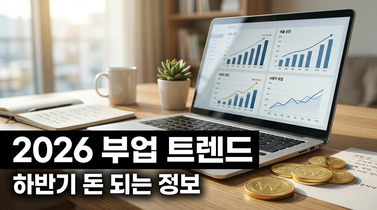 2026년 하반기 돈 되는 부업 아이템 트렌드 총정리: 직장인 수익 2배 비법