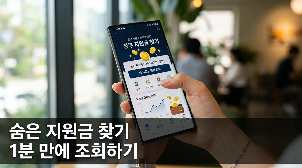 정부지원금 조회 방법 및 신청 꿀팁: 숨은 보조금 24 찾는 법