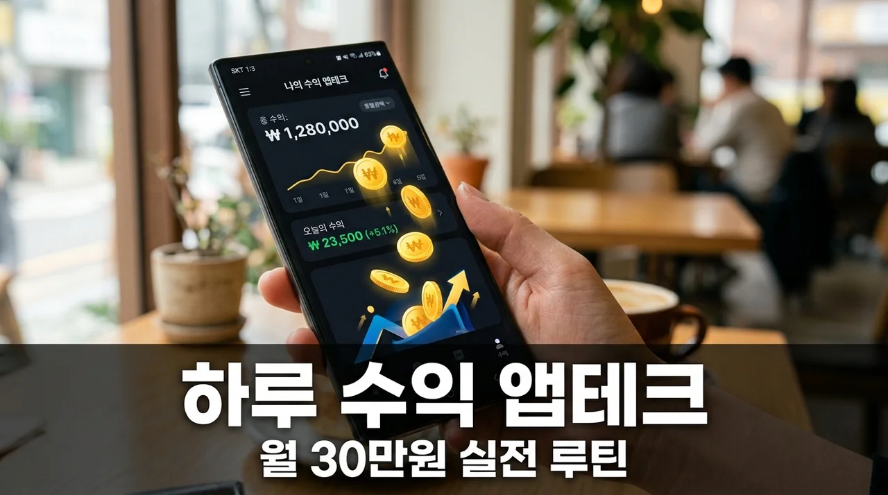 하루 수익 쌓이는 앱테크 실전 활용법: 월 30만원 만드는 루틴
