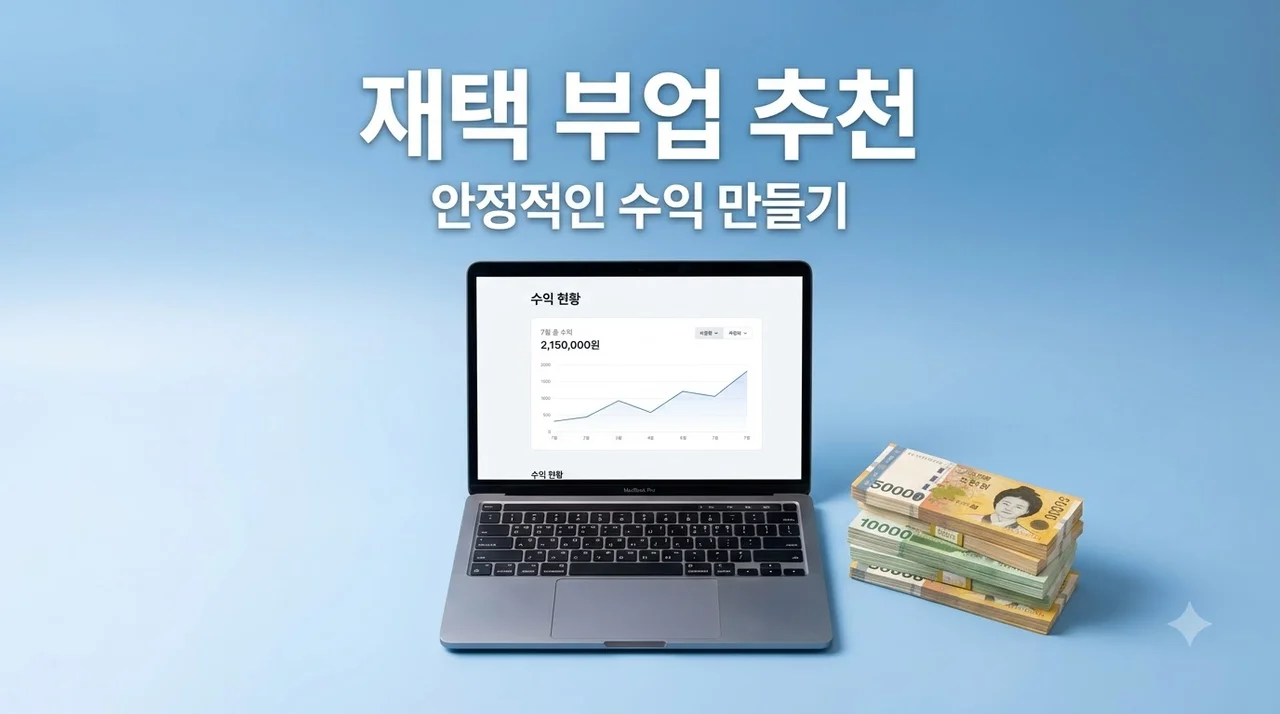 집에서 가능한 부업 추천! 월 50만원 안정적인 수익 만들기 비법