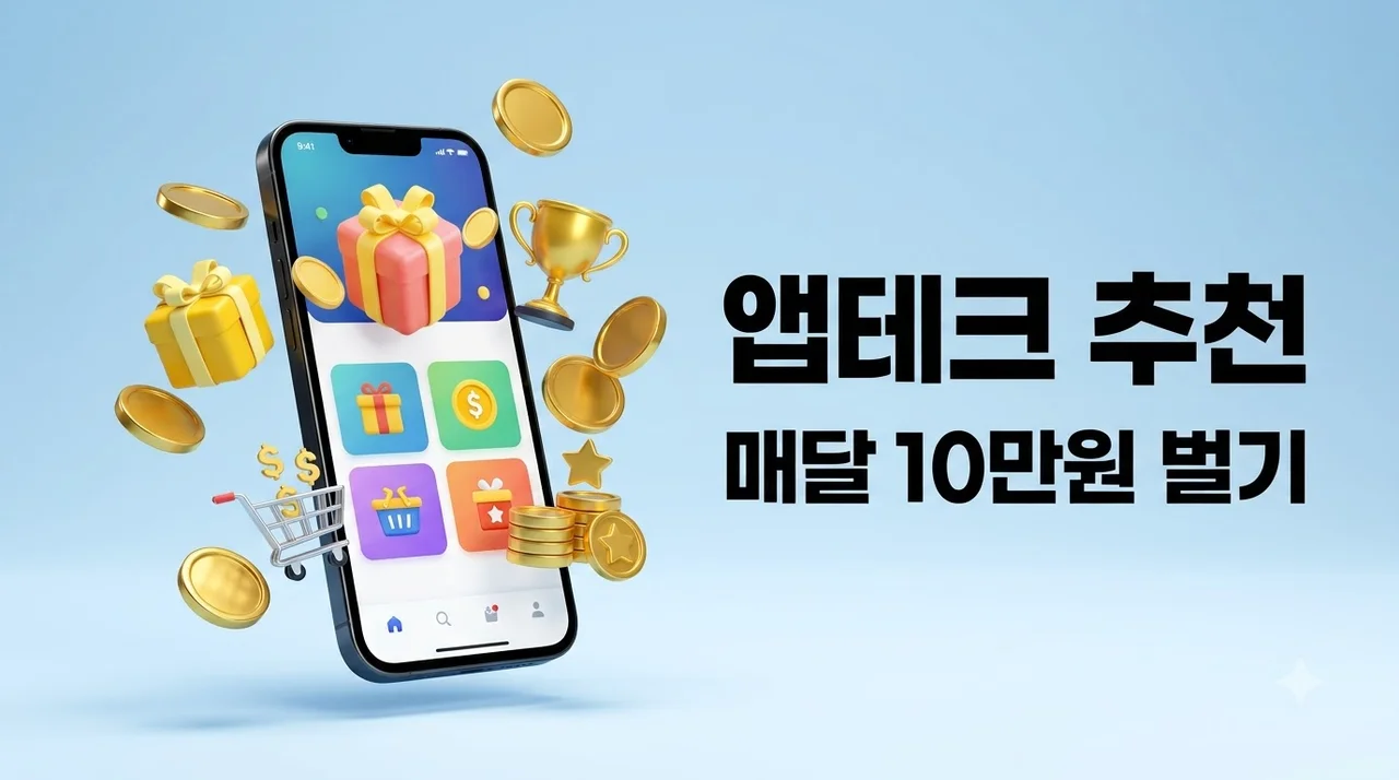 앱테크 추천 TOP 5! 스마트폰 부업으로 매달 10만원 버는 현실 루틴