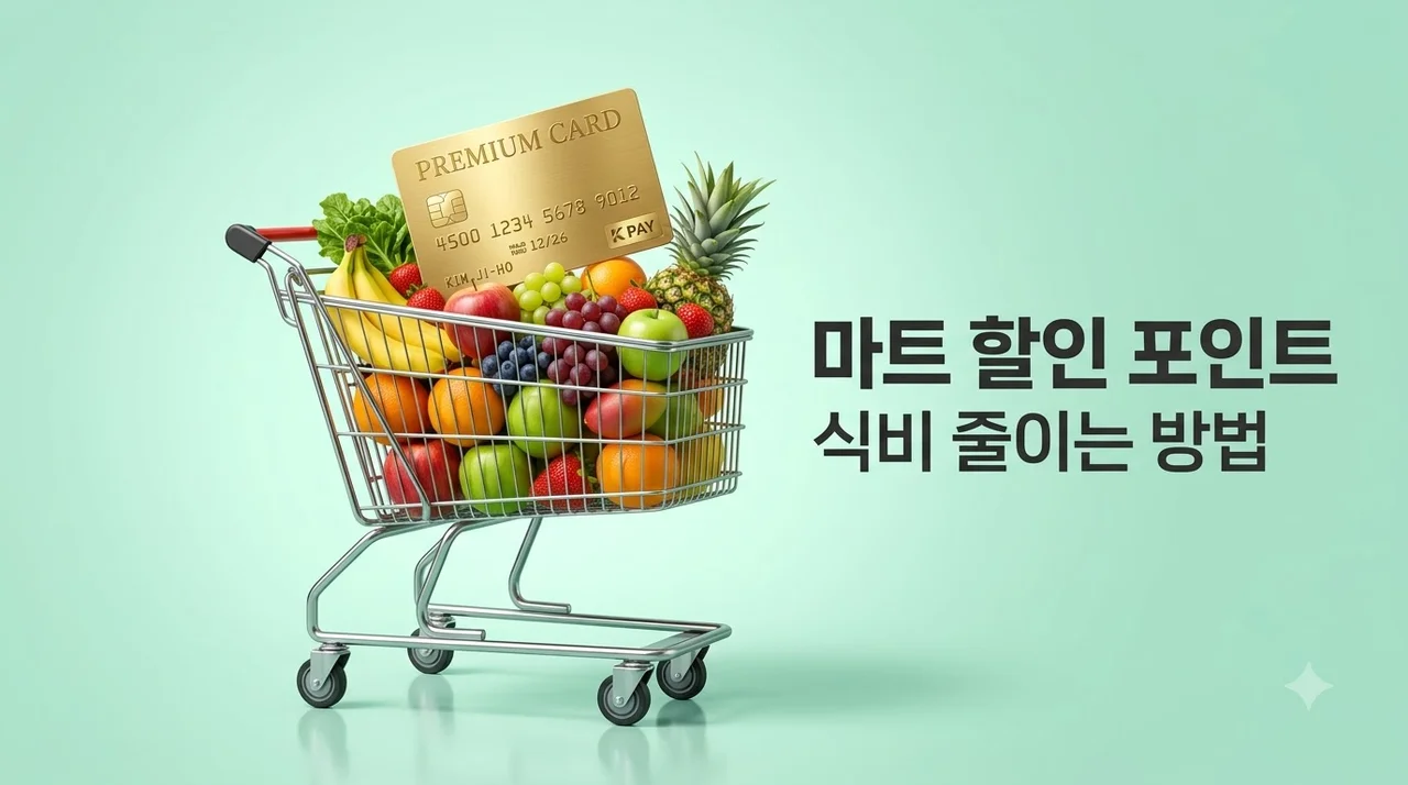 마트 할인 포인트로 식비 30% 줄이는 방법 총정리 (이마트 롯데 홈플러스)